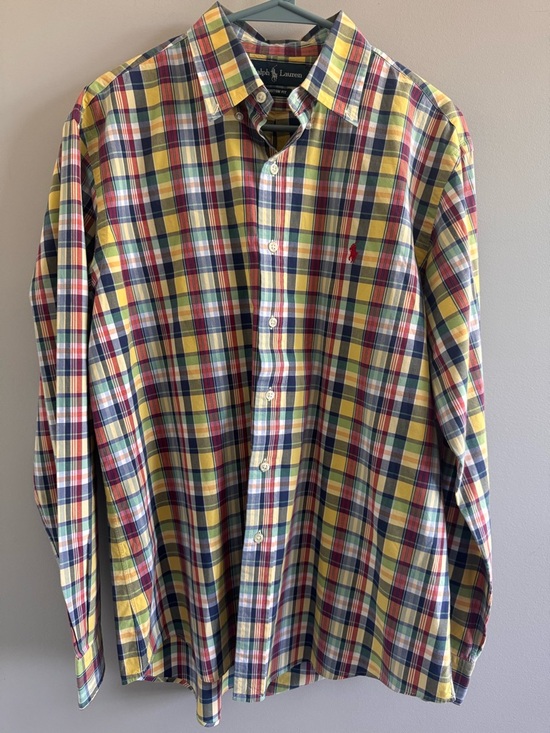 Ralph Lauren Other - Polo by Ralph Lauren Multi-Color Custom Fit Madras Plaid Button-Down Men’s XL